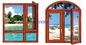 Multi Entwurfs-festes Holz Windows und Türen effektiv in der Hitze/schalldicht